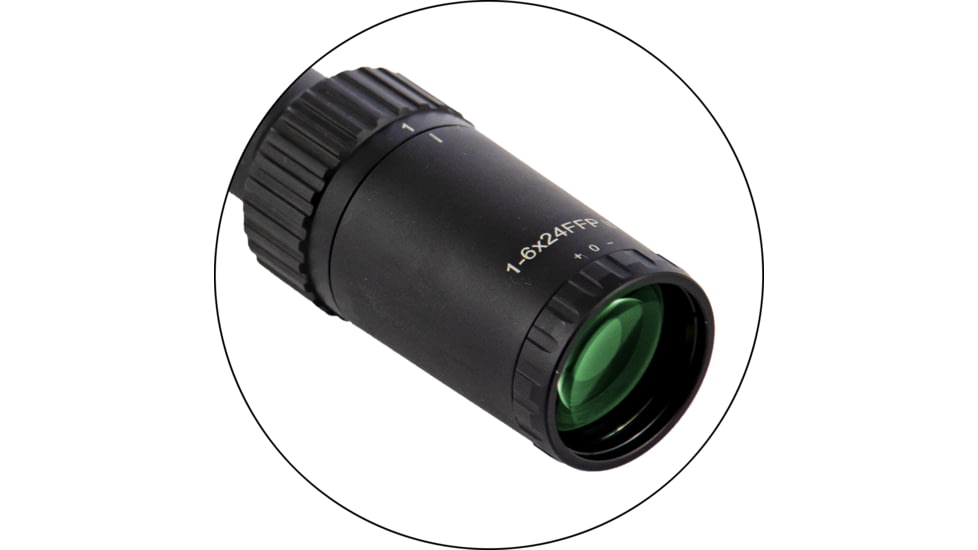 NightStar 1-6x24mm 30mm Tube Rifle Scope, First Focal Plane, Illuminated Reticle, Black, NS11038F2