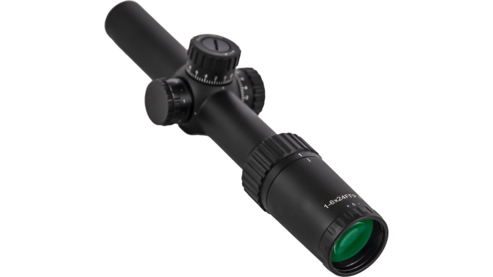 NightStar 1-6x24mm 30mm Tube Rifle Scope, First Focal Plane, Illuminated Reticle, Black, NS11038F2