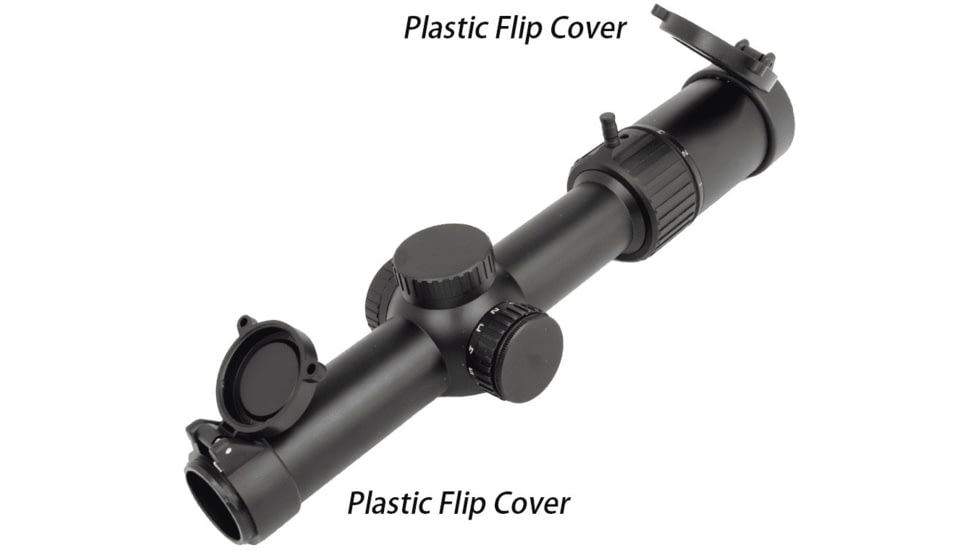 NightStar 1-8x24mm 30mm Tube Rifle Scope, Second Focal Plane, Illuminated Reticle, Black, NS11150R