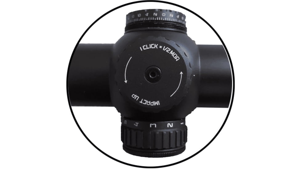 NightStar 1-8x24mm 30mm Tube Rifle Scope, Second Focal Plane, Illuminated Reticle, Black, NS11150R