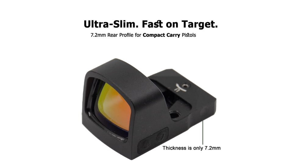 NightStar PR17A Ultra-Thin Shake Awake Side Load 1x17mm Reflex Red Dot Sight