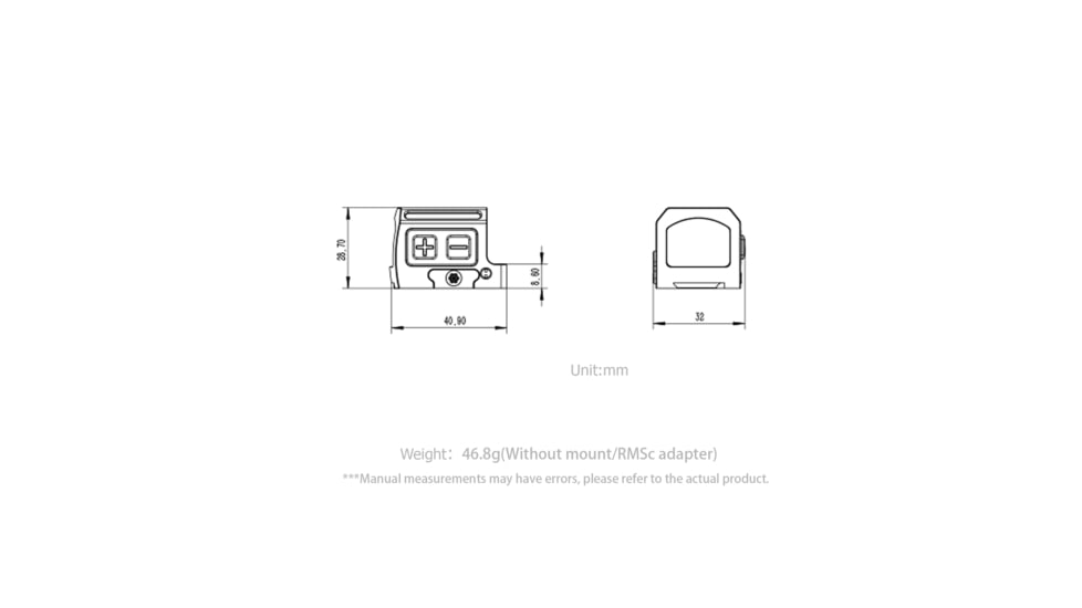 NightStar PT17MR Reflex Red Dot Sight, 1x17mm, 0.86x0.67in, 3 MOA Dot, Circle Dot, Circle, Black, PT17MR