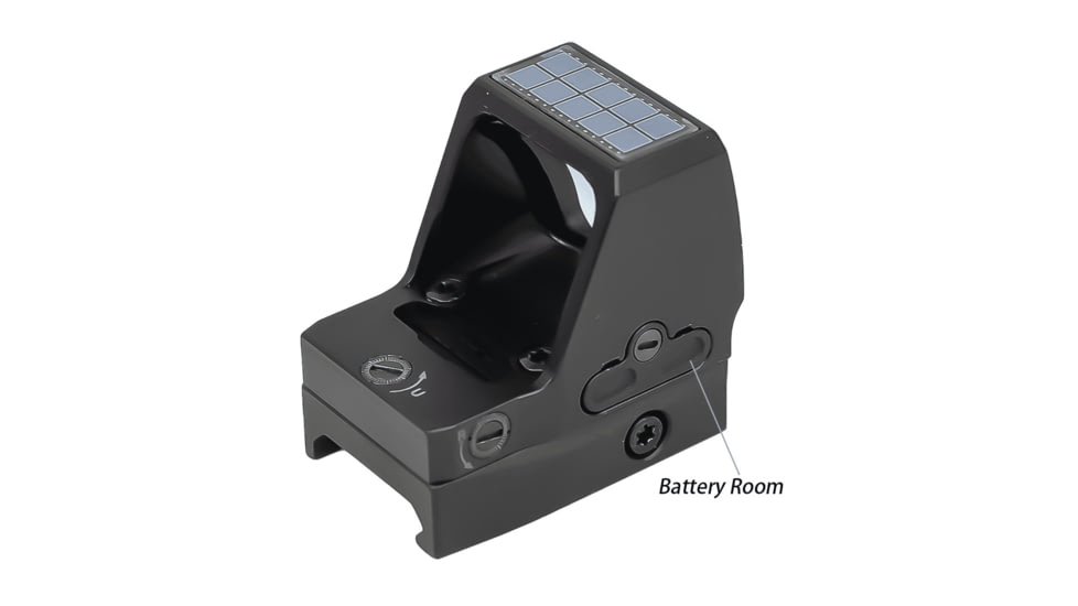 NightStar PR24S Solar Reflex Red Dot Sight, 1x0.79x0.94mm, 3 MOA Dot, Black, NS15245