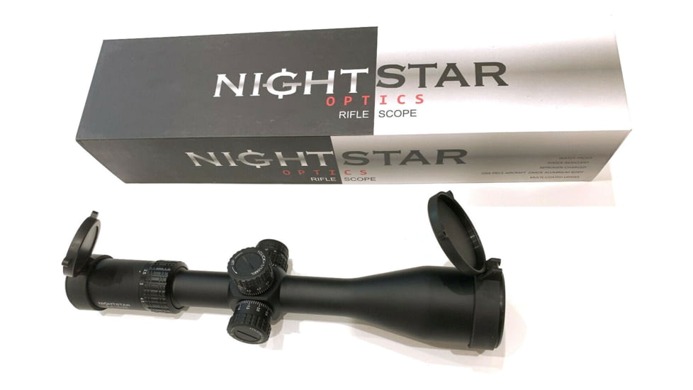 NightStar Rifle Scope, 2.5-15X50SFIR, 30mm Tube, Side Focus Illuminated Reticle, Black, NS251550