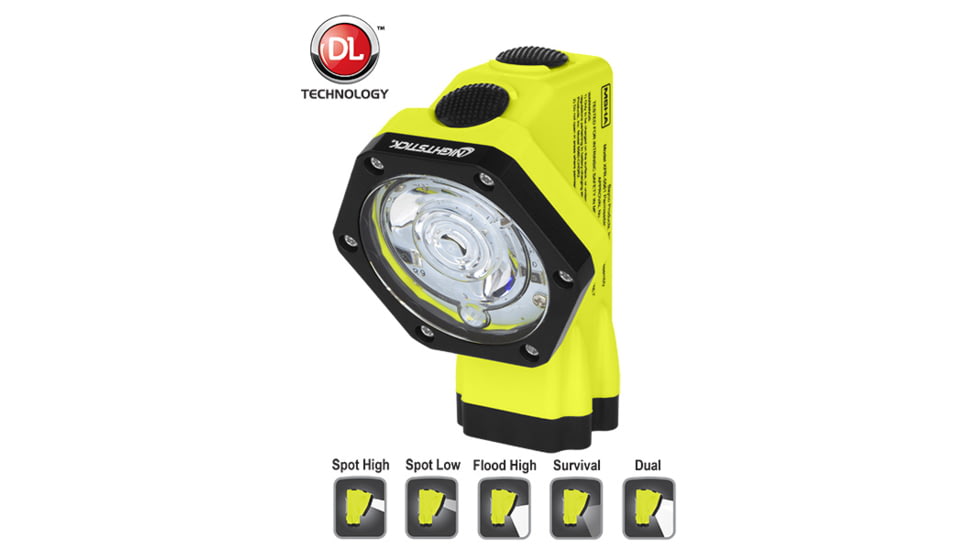 Nightstick Intrisically Safe Rechargeable Multi-Function Cap Lamp w/ Focused Beam, Green, XPR-5561G