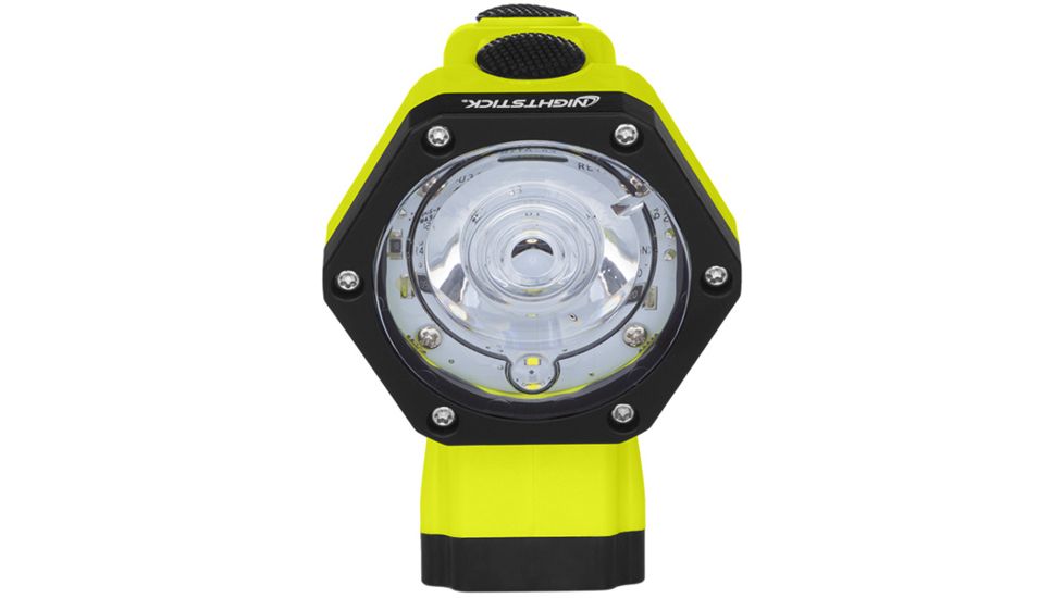 Nightstick IS Rechargeable Multi-Function No-Band Headlamp w/ Heavy-Duty Rubber Hard Hat Mount, Green, XPR-5561GC