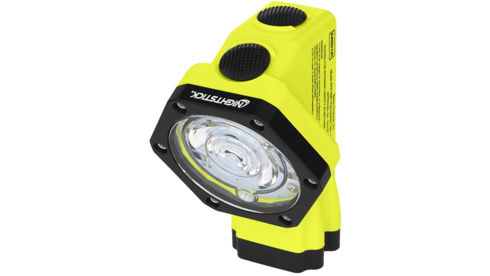 Nightstick IS Rechargeable Multi-Function No-Band Headlamp w/ Heavy-Duty Rubber Hard Hat Mount, Green, XPR-5561GC