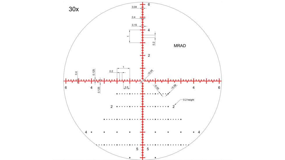 Nikko Stirling Diamond 5-30x56mm 34mm Tube Rifle Scope, First Focal Plane, MRAD XTR Reticle, Matte Black, NSFFP3453056MRAD