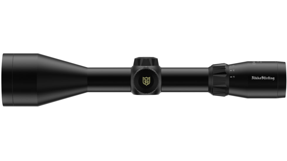 Nikko Stirling Metor 3-12x56mm Rifle Scope, 30mm Tube, Glass Reticle, 4 Dot, Black, nsmeg31256