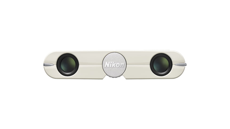 Nikon CF 4x10mm Roof Prism Binoculars, Ivory White, 16841