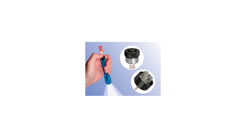 Nite Ize LUC-07 LED Combo Upgrade Kit w/ Tail Cap Switch for AA Mini Maglite Flashlights
