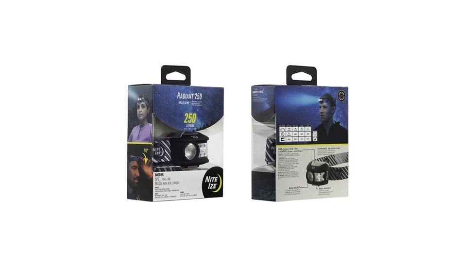 Nite Ize Radiant 250 Headlamp, Charcoal R250H-09-R8