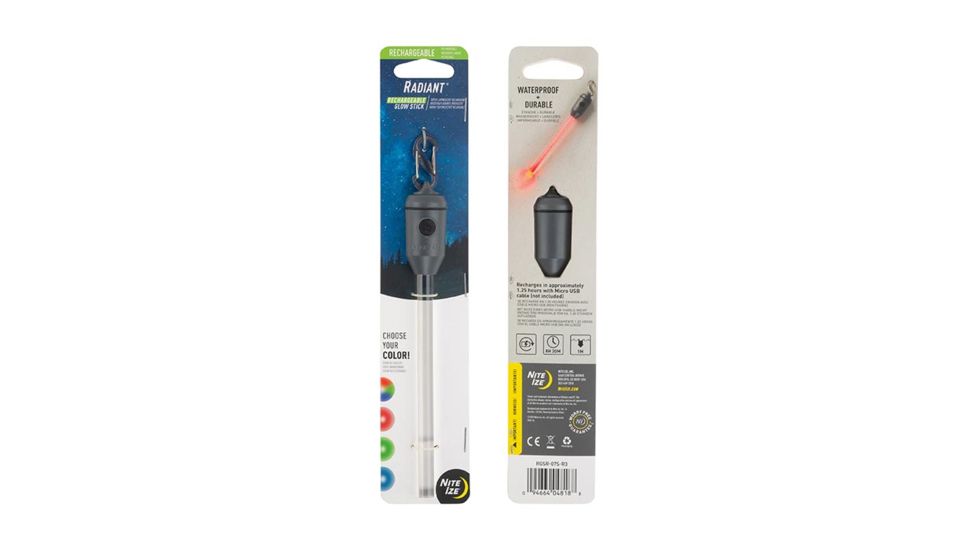 Nite Ize Radiant Rechargeable LED Glow Stick, Disc-O, RGSR-07S-R3