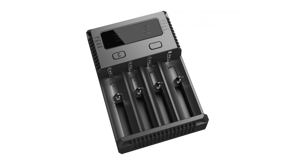 Nitecore Intellicharge i4 Smart Charger - 2016 Edition, Black, NITECORE-INTELLICHARGE-I4-2016
