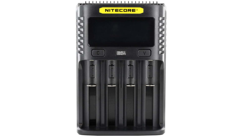Nitecore Intelligent USB Superb Battery Charger, IMR/Li-ion/LiFePO4/NI-Cd/Ni-MH, Quad Channel, 4000 mA max Charge Current, Black, UMS4