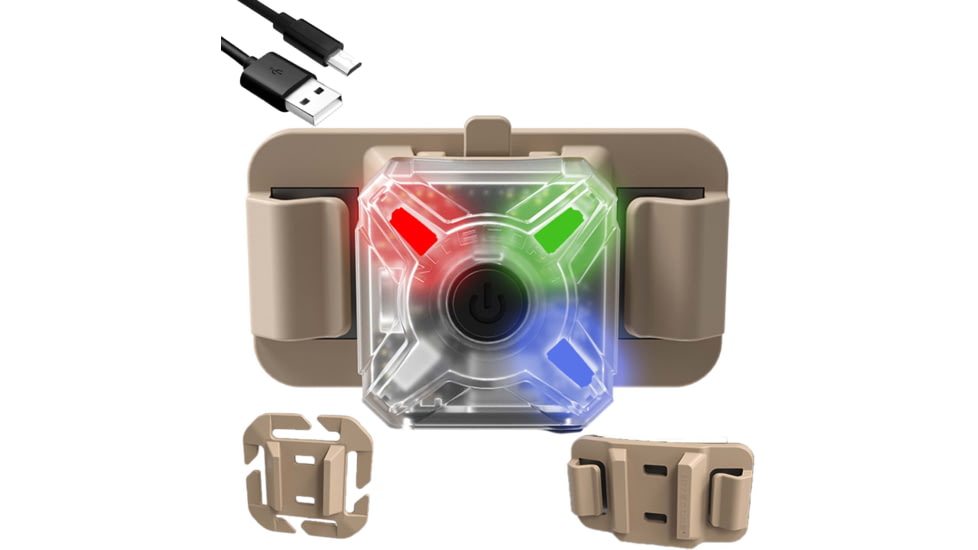 Nitecore NU06 MI Red Green Blue IR Signal and Safety Light, Black, 6952506407248