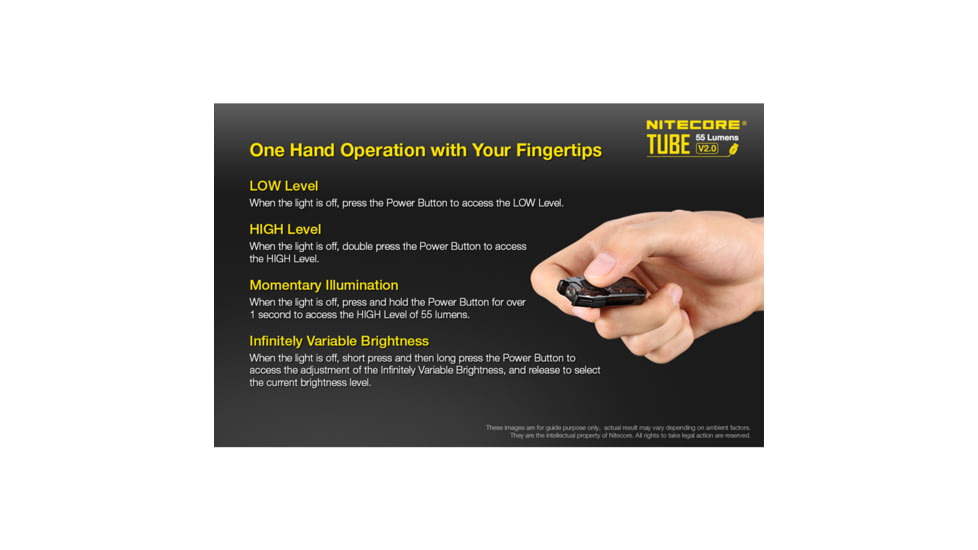 Nitecore TUBE v2.0 55 Lumen USB Rechargeable Keychain Flashlight, Azure, 6952506405428