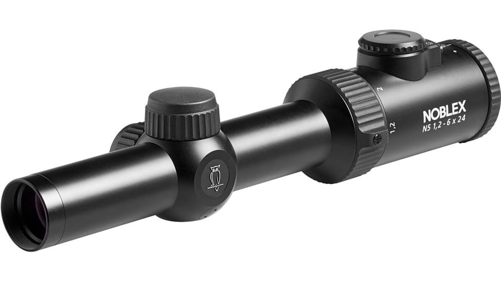 Noblex-Docter Optics N5 Rifle Scope, 1.2-6x24mm, 30mm Tube, 4i Reticle, Black, 56904