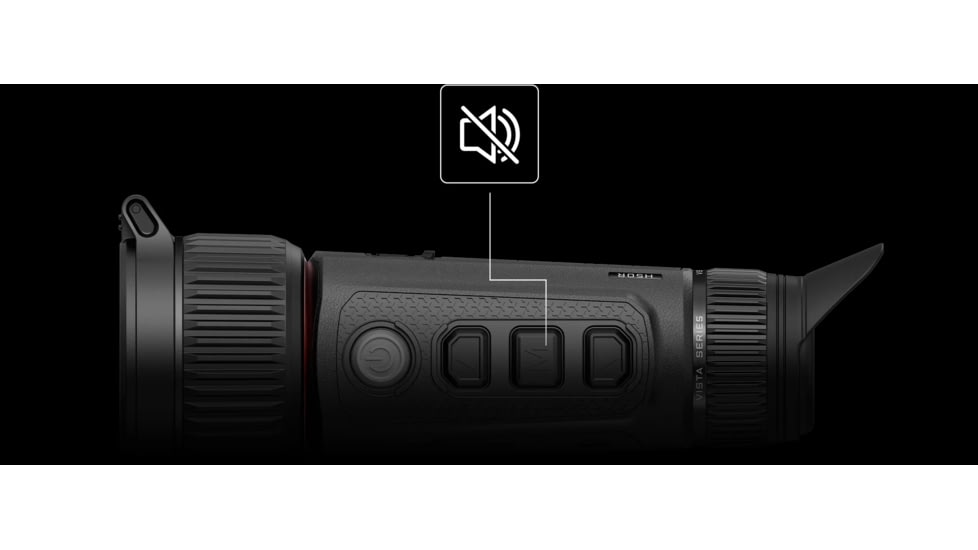 NOCPIX 4x50mm VISTA H50R Rangfinding Thermal Monocular, 640x512, Black, VISTA-H50R