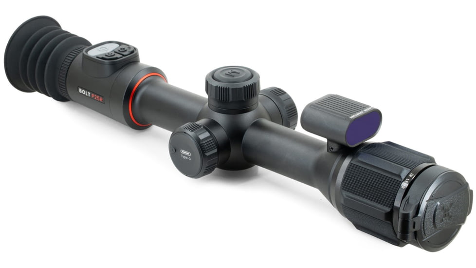 NOCPIX BOLT P25R 3.5x25mm 30mm Tube Thermal Imaging Rifle Scope, 50 Hz, 256x192, Black, BOLT-P25R