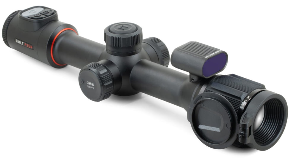 NOCPIX BOLT P25R 3.5x25mm 30mm Tube Thermal Imaging Rifle Scope, 50 Hz, 256x192, Black, BOLT-P25R