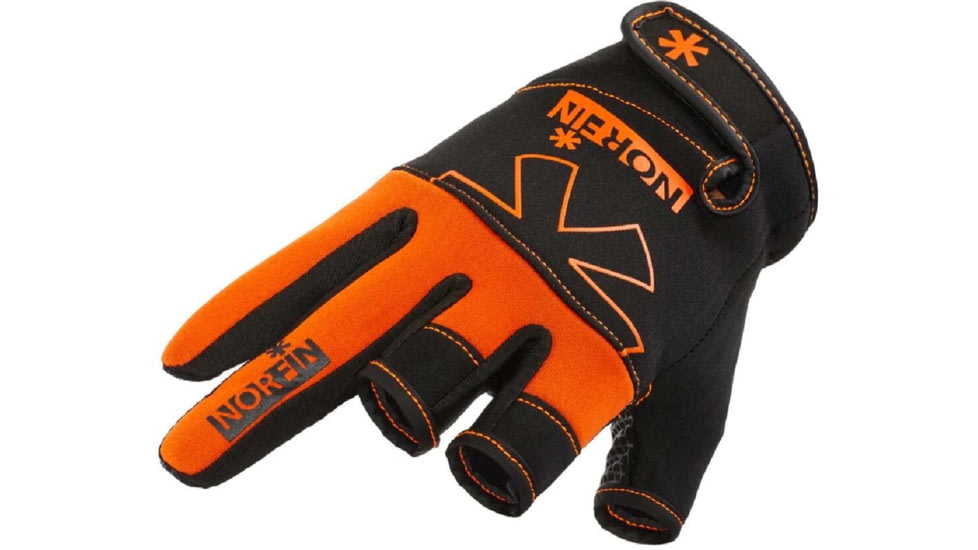 Norfin Grip 3 Cut Gloves - Mens, Orange Black, Medium, 703073-02M