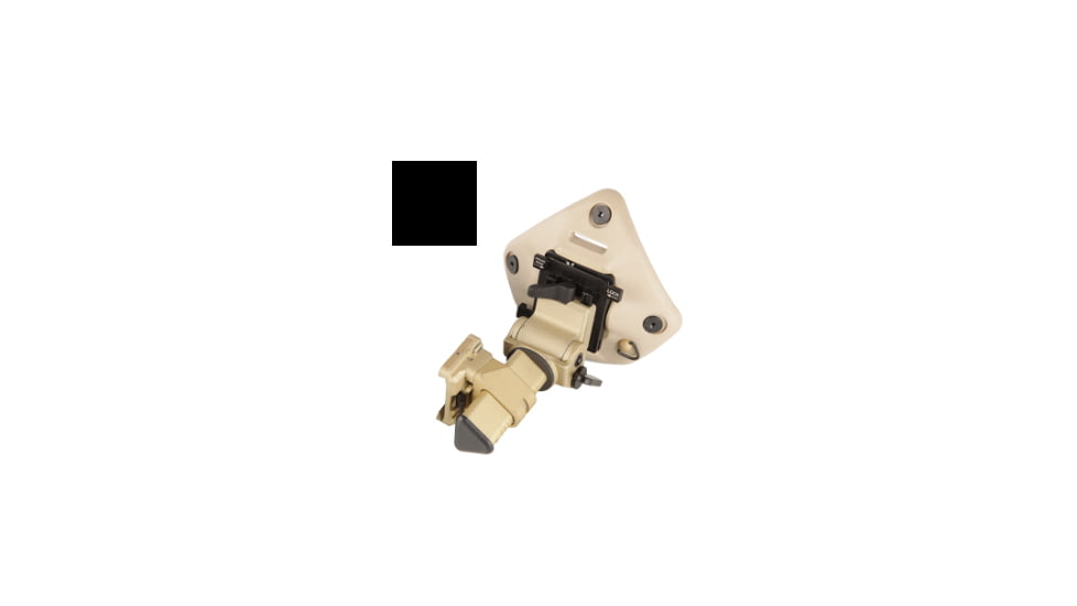Norotos INVG HYPER Helmet Mount w/Universal Shroud &amp; Breakaway, Dovetail, Black, One Size, 1921010BLK-2b