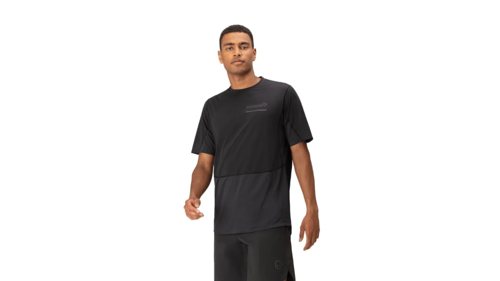 Norrona Senja Equaliser Lightweight T-Shirt - Mens, Caviar, Extra Large, 5826-23-7718-XL