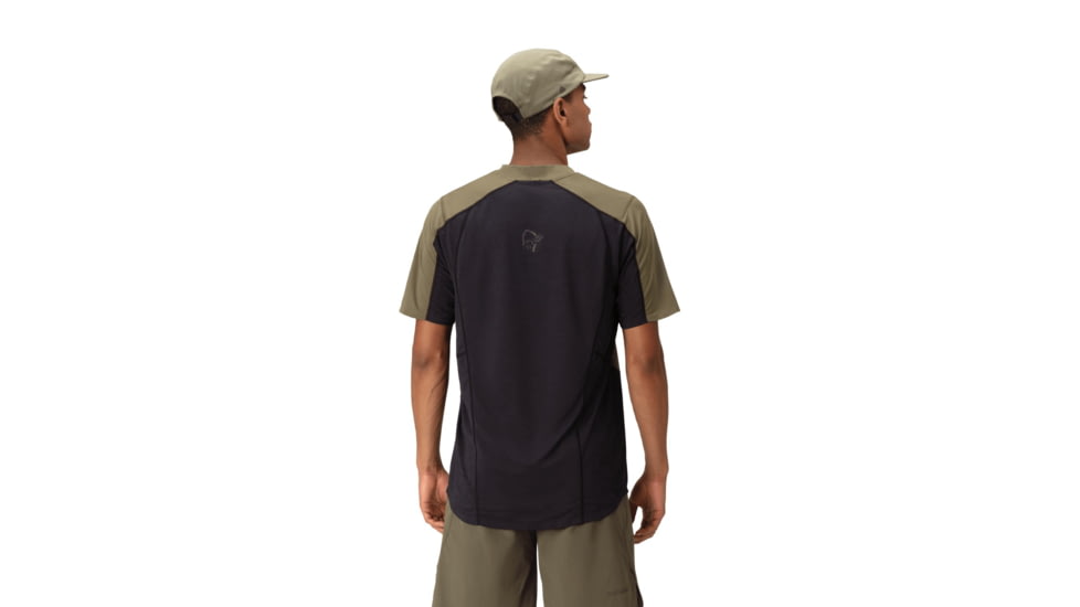 Norrona Senja Equaliser Lightweight T-Shirt - Mens, Olive Night, Medium, 5826-23-3301-M