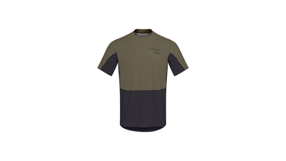 Norrona Senja Equaliser Lightweight T-Shirt - Mens, Olive Night, Medium, 5826-23-3301-M