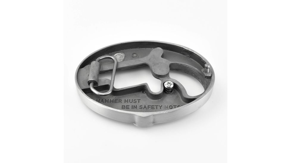 North American Arms 1 1/8 Long Rifle Ova Ornate Belt Buckle w/ Secure Clip Release, Fits Belts 1 Inch to 1 1/2 Inch, Steel, NAABBO-L