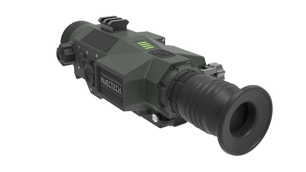 NVECTECH Defender 335L 3.3x35mm Thermal Rifle Scope, Dark Green/Black, Defender 335L