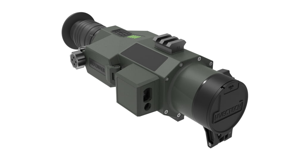NVECTECH Defender 335L 3.3x35mm Thermal Rifle Scope, Dark Green/Black, Defender 335L