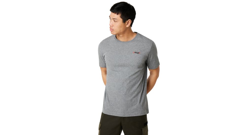Oakley Authorized Tee - Mens, Athletic Heather Grey, Extra Small, 457582-24G-XS