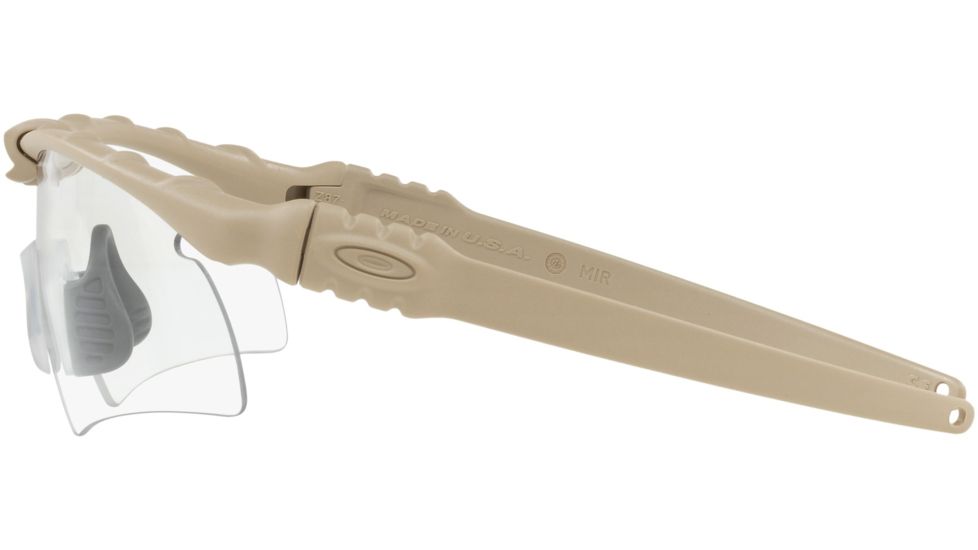 Oakley Standard Issue Ballistic M-Frame 3.0 Hybrid 4 Lens Array Safety Glasses, Desert Tan w/Clear, OO9146-28