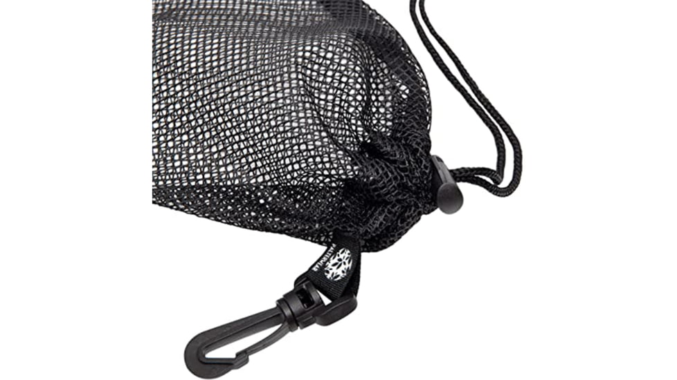 Odin's Innovations Mesh Drawstring Bag w/ Clip, Black, 1409990