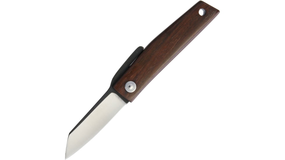 Ohta Knives 5CO FK5 D2 Tool Steel Blade Folder Knife, 2in D2 Tool Steel Blade, Rosewood Handle, OFF K5RW