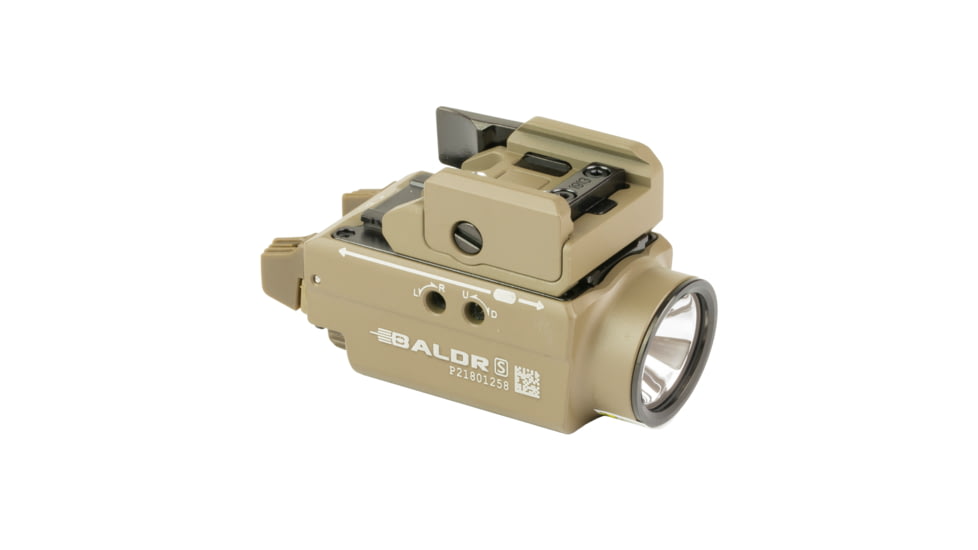 Olight Baldr S, Rechargeable Weapon Mounted Light, 800 Lumens, Flat Dark Earth, BALDRSFLDKET