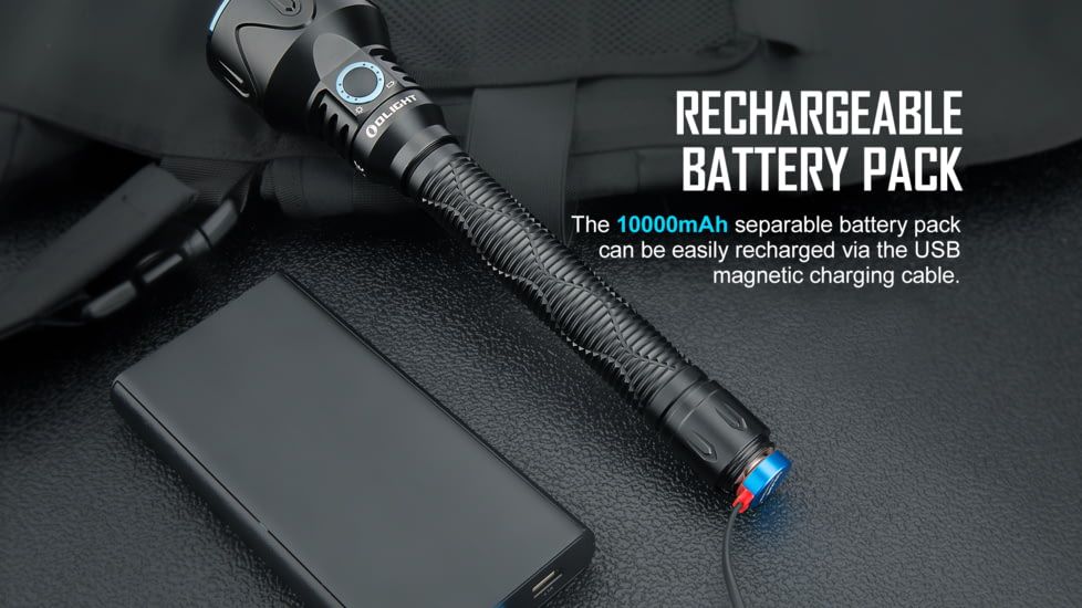 Olight Javelot Pro 2 Long Throw Rechargeable LED Flashlight, Black, FL-OL-JAVELOTPRO2-BK