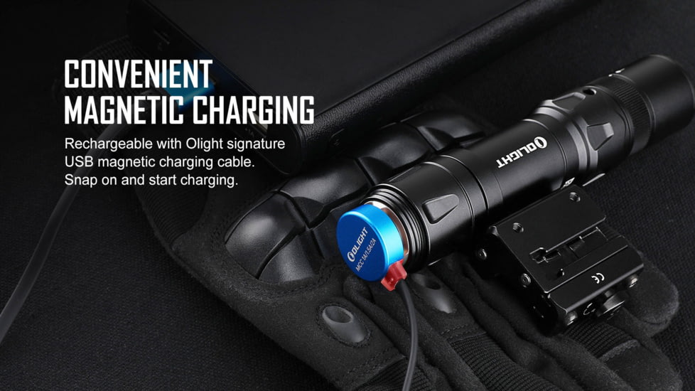 Olight Odin GL Mini 1000 Lumens LED Rechargeable Rail Mount Flashlight w/Green Beam Combo