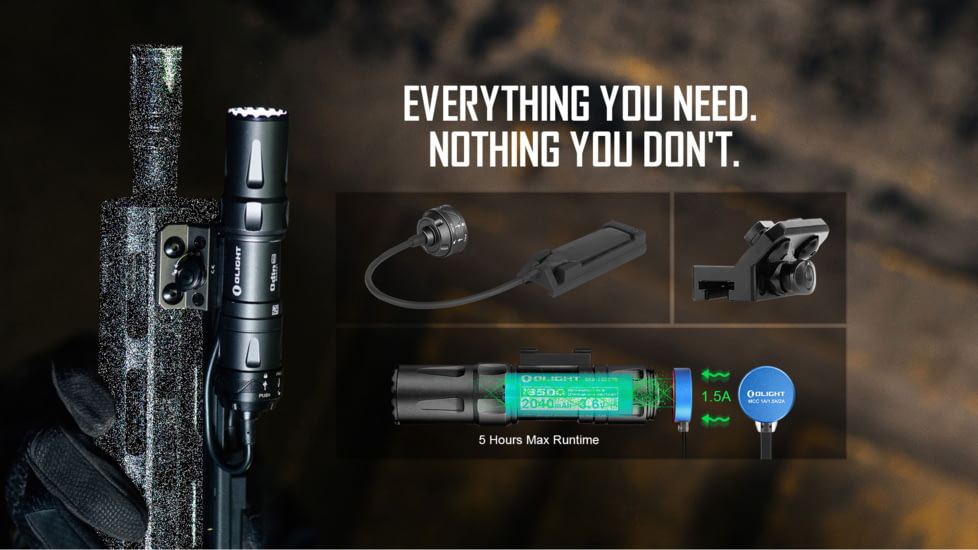 Olight Odin Mini 1250 Lumens LED Rechargeable Flashlight