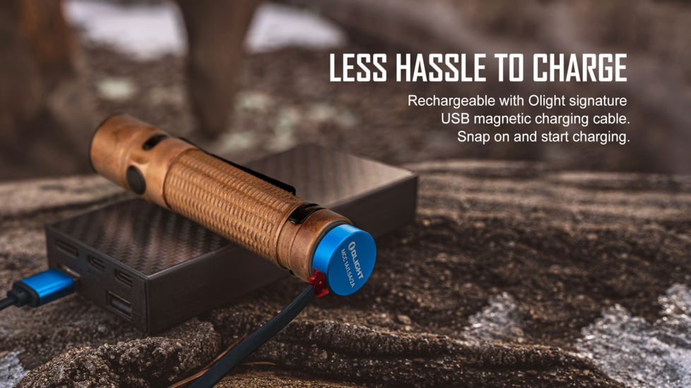Olight Warrior Mini 2 Rechargeable EDC LED Flashlight, 1750 Lumens, Copper, FL-OL-WARMINI2-CU