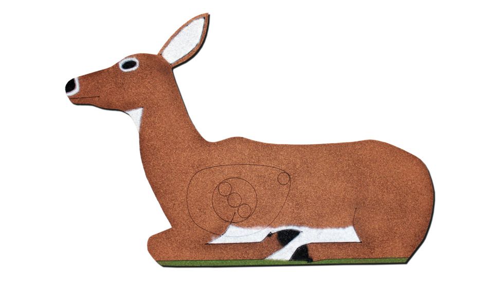 Oncore Targets Bedded Deer Self-Healing Archery Target, Brown/White, Medium, D7