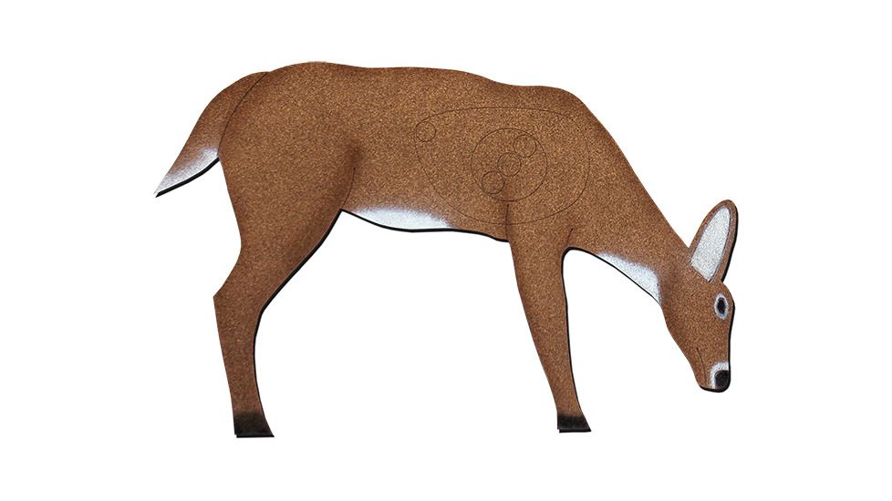 Oncore Targets Feeding Deer Self-Healing Archery Target, Small, Brown, White, D4A