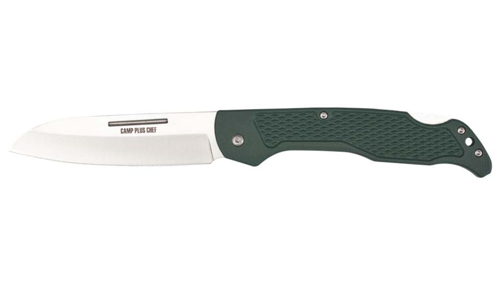 Ontario Knife Camp Plus Chef Folder Box Folding Knive, 4.25in, Stainless Steel, Glass Filed Nyon, 4300