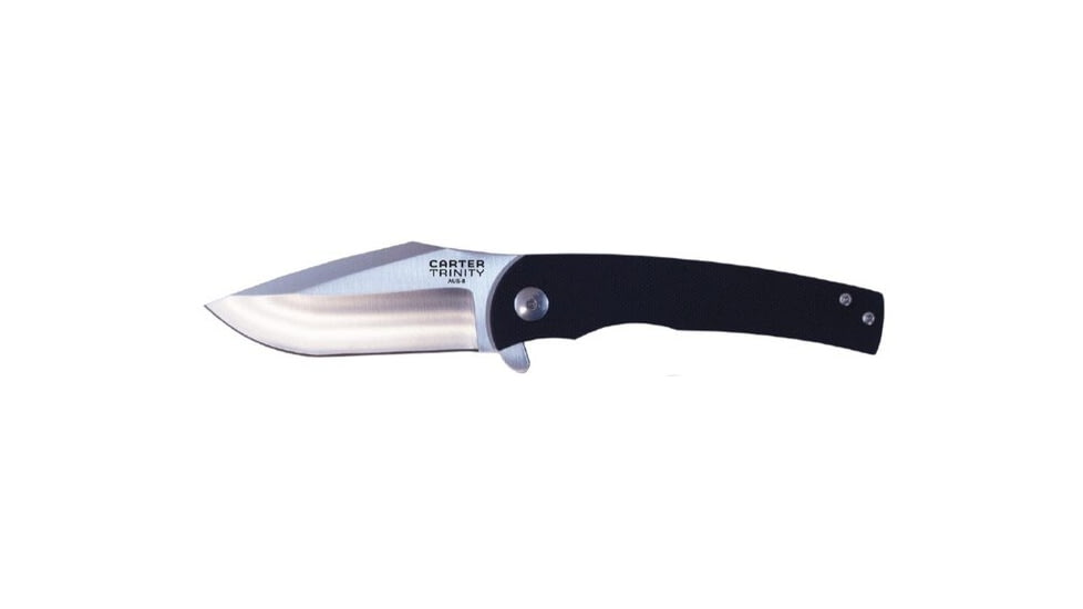 Ontario Knife Carter Trinity Folding Knife, 3in Blade, Titanium and G10 Handle, Small, 8877