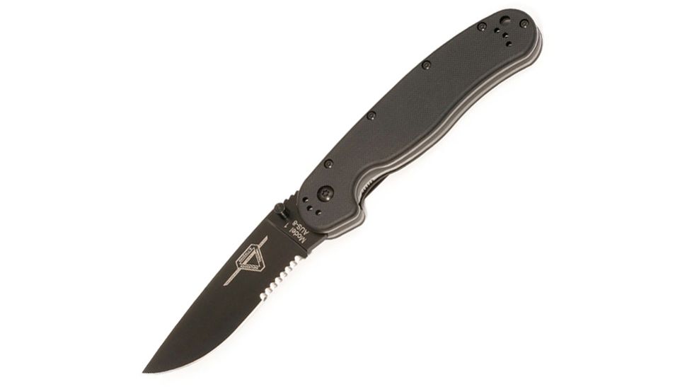 Ontario Knife Rat Folding Knife, Black Blade, Combo OK8847