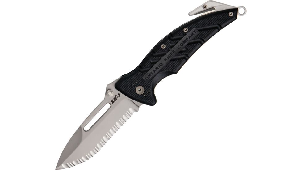 Ontario Knife XR-1 N690Co Blade, Black, 5in. Closed ON8764