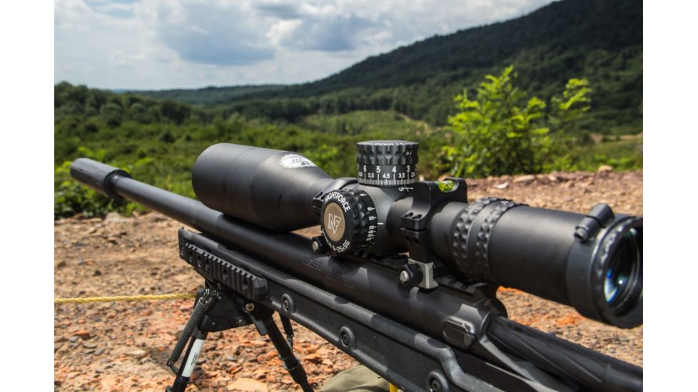 NightForce ATACT Rifle Scope, 5-25x56mm, 34mm Tube, First Focal Plane, F1 MIL-XT Reticle, Black, C616