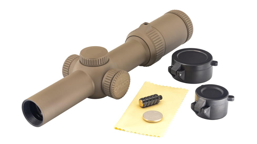 Atibal OPMOD XP8 Mirage Exclusive Rifle Scope w/ Rapid View Lever, 1-8x24mm, 30mm Tube, Second Focal Plane, TDR BDC Reticle, FDE, AT-XP8-OPMOD-S